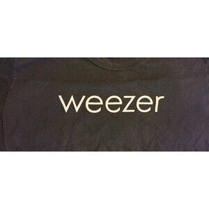 Weezer Spell Out  VTG 1990's T-Shirt Mens Size XL Black Grail Missing Tag